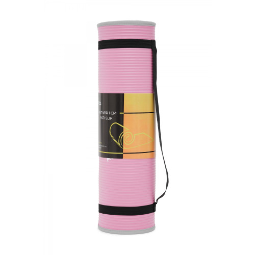 Килимок для фітнесу  Cornix XR-0095 NBR Pink/Grey - фото №4